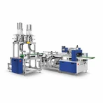 Mașină de ambalat pahar și bol de hârtie cu două rânduri